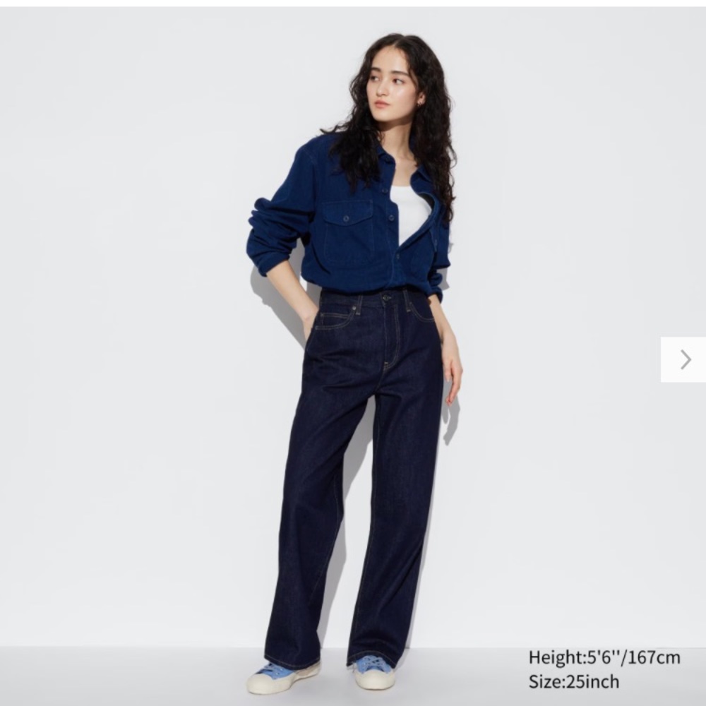 Uniqlo Women’s Wide Straight Jeans 27